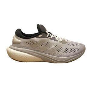 Adidas Mens White Breathable Mesh Cushioning Supernova Running Shoes Size 8.5